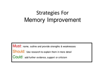 Power point on memory improvement