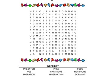 environment wordsearch