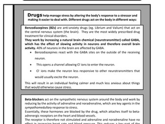 Sheet on biological Psychology