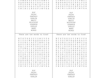 Fairy tale word search