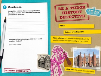 Detective booklets for Henry VIII's Apartments