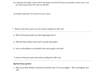 Lesson 1 - Abraham and Sarah