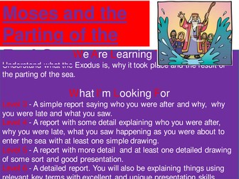 Lesson 3 - Moses and the parting of the Red Sea