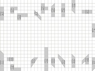 Maths: Transformations - translations jigsaw