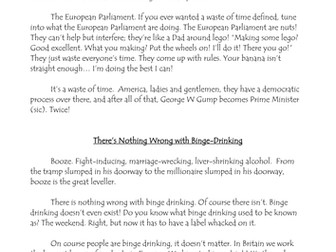 speaking and listening- individual presentation