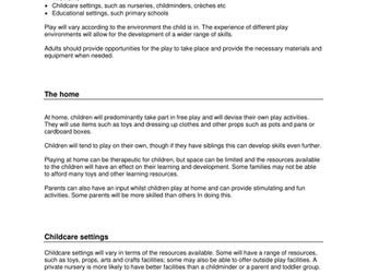 Play - Play settings