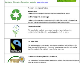 Textiles Technology - Sustainability, legislation