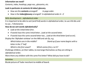 Year 4 Information Writing Tudors link