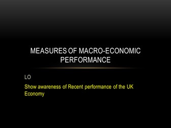 Macroeconomic performance