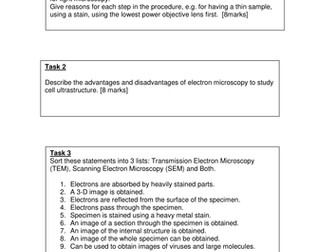Microscopy: Practical Lab Skill Worksheet