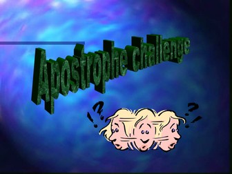 Apostrophes starter Powerpoint