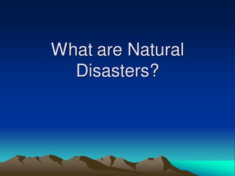 Types of Natural Disasters