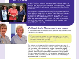 St Ann's Hospice Case Study