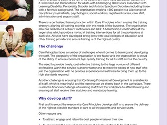 Case Study Care Principles