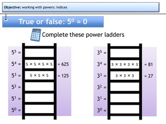 Powers and Indices - KS4 - PowerPoint