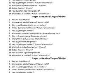 Rauchen-Alkohol-Drogen questions