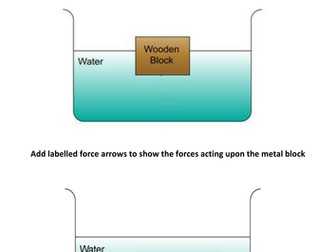 Upthrust and Buoyancy Force Arrows