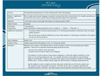 Flat Stanley in the curriculum