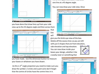 How to draw orthographic in 2D Design