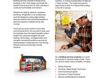 Building Services Engineer Job Profile