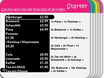 An der Imbissbude - food and drink