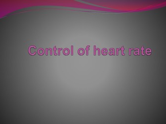 Nervous and hormonal control of heart rate