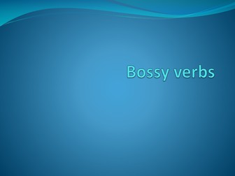 Bossy Verbs (imperatives) Alphabet