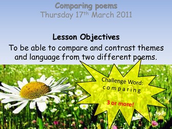 Comparing Poems Full Lesson PP