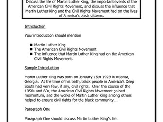 Martin Luther King Report