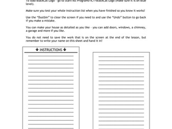 Drawing a house in Logo