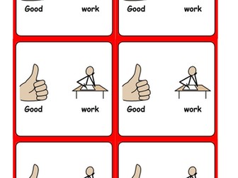 Good behaviour reward cards