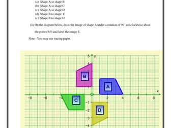 Rotations KS3 and KS4 with answers