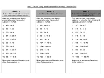 Division and multi-step word problems