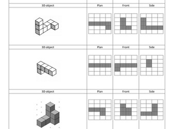 Maths Game: Plans and Elevations Quiz Quiz Trade