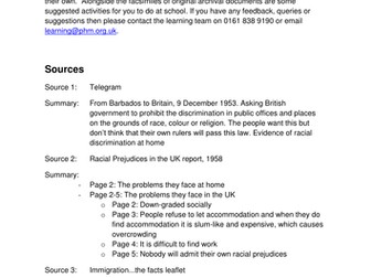 Resource Pack - Immigration & Racism