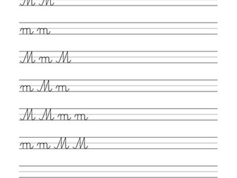 Calligraphy for Kids: Letter M