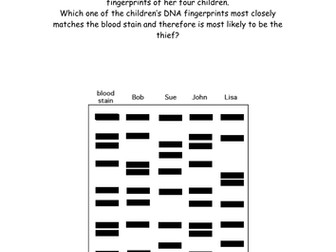 DNA fingerprinting mysteries- UPDATED WITH IMAGE