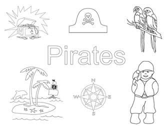 Pirate Theme Worksheets