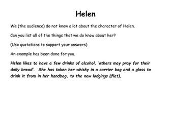 Helen in 'A taste of Honey'