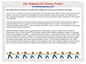 Flat Stanley vehicle