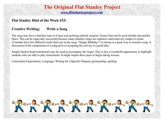 Flat Stanley: Write a song
