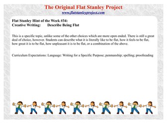 Flat Stanley: Describe being flat