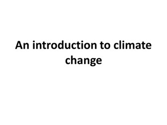 Climate Change power point