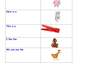 Simple CVC words to finish a sentence