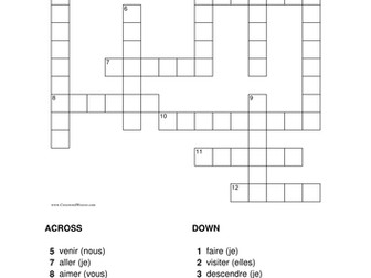 Imperfect tense crossword