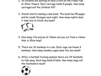 Division Word Problems
