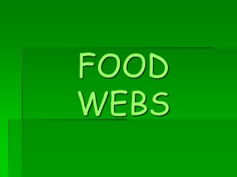 Food Webs