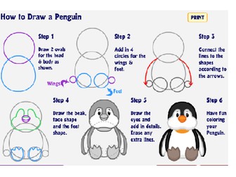 Activities based around the '365 Penguin' book