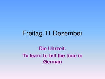 Race the mouse- telling the time