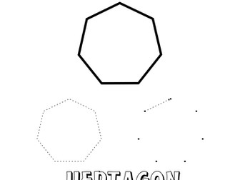 Geometric shapes: Heptagon